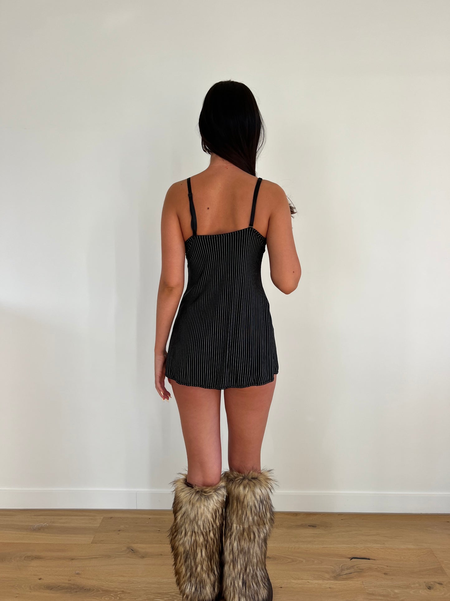 Pinstripe Open Cami