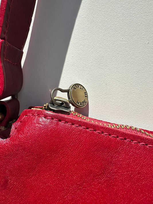 Italian Leather Cherry Bag