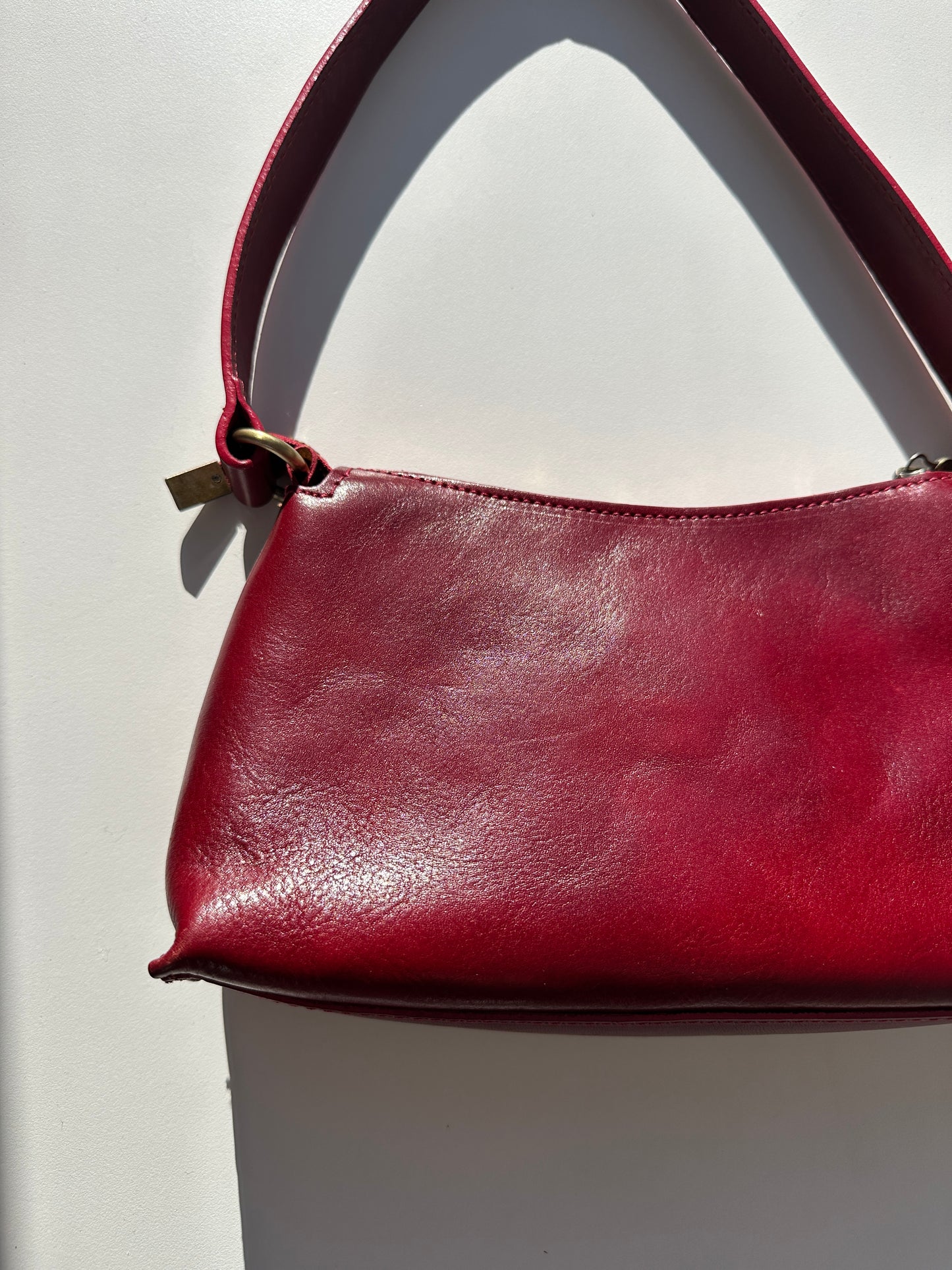 Italian Leather Cherry Bag