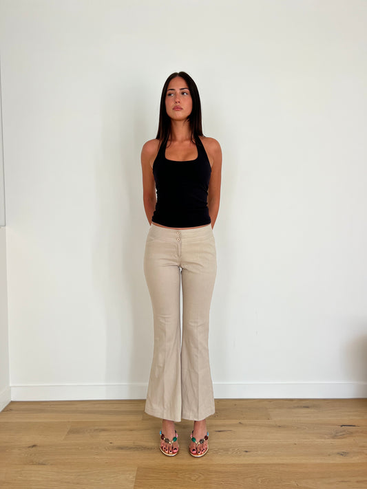 Low Rise Flare Pants