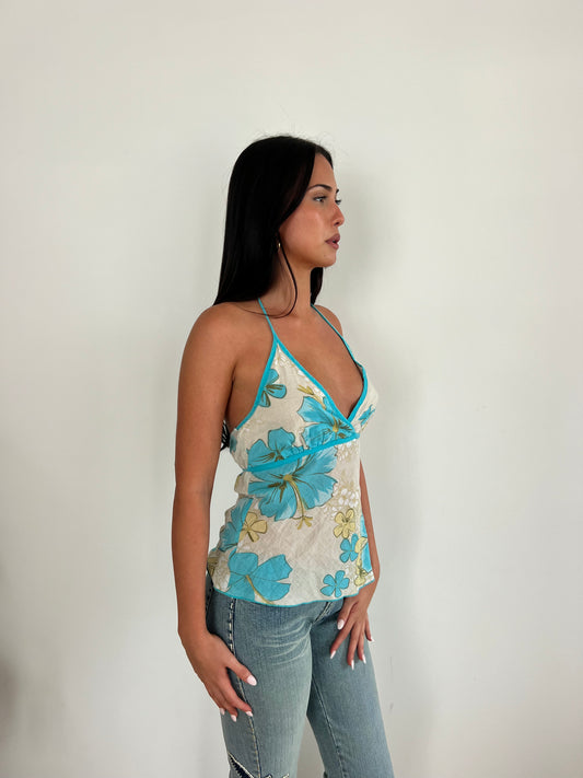 Hawaiian Floral Halter