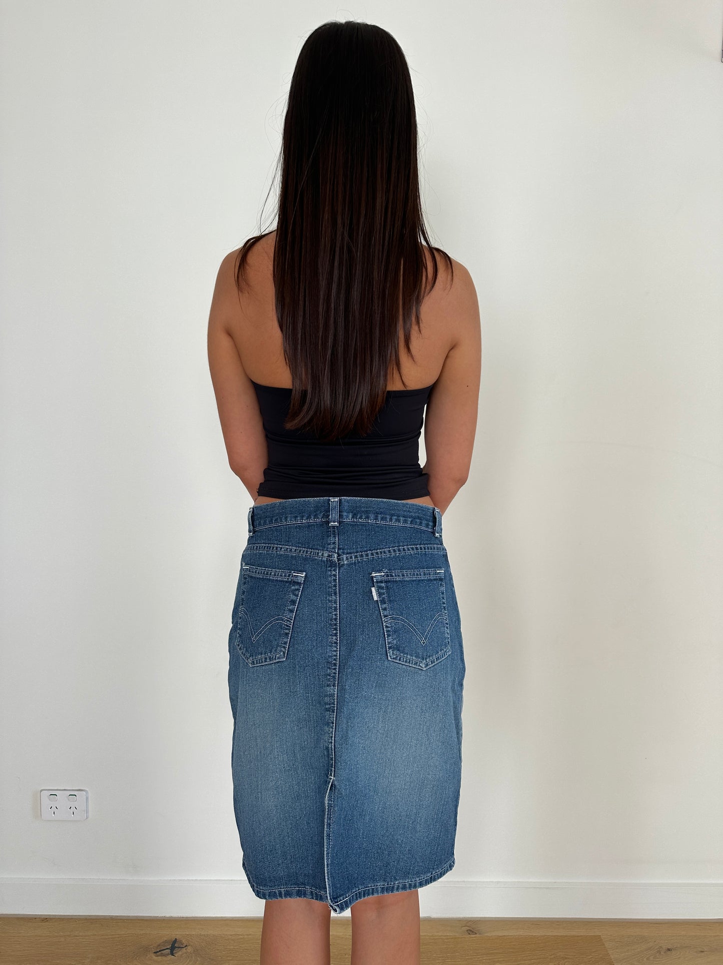 Levis Denim Midi Skirt