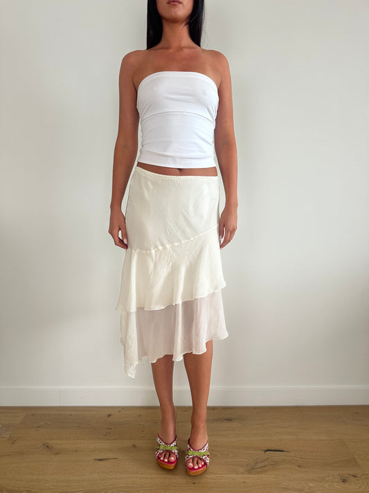Asymmetrical Midi Skirt