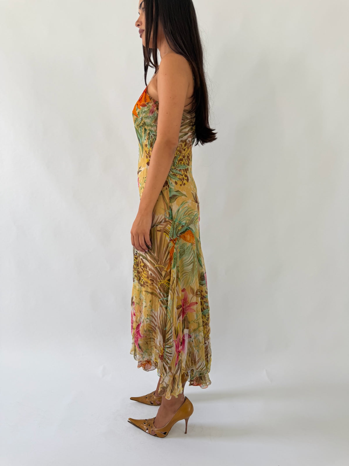 Rene Derhy Beaded Midi Dress