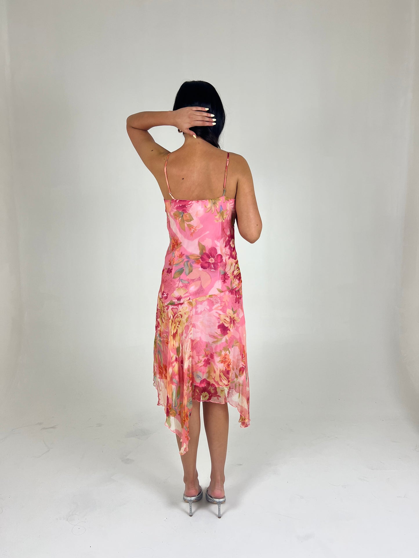 Rene Derhy Beaded Floral Midi