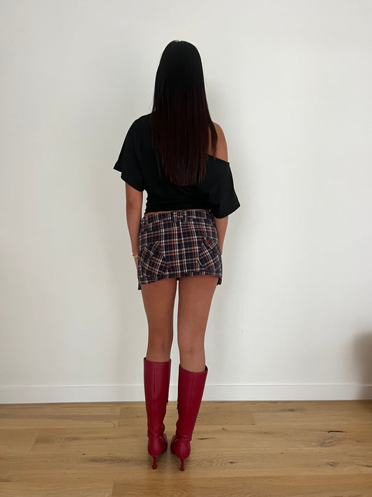 Plaid Mini Skirt