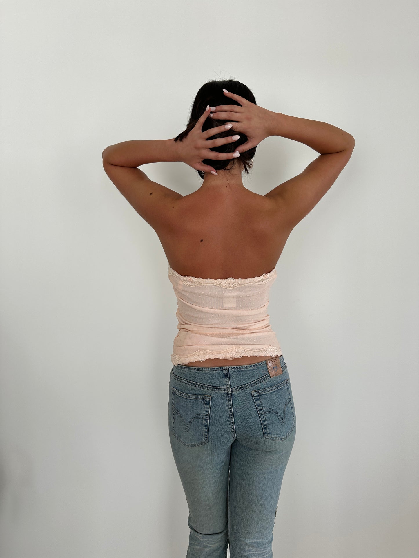 Lace Peach Cami Top