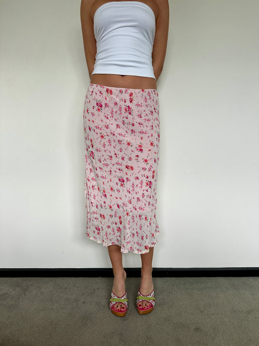 Pink Floral Midi