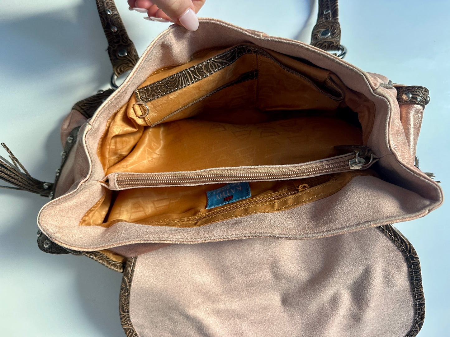 Metallic Buckle Bag