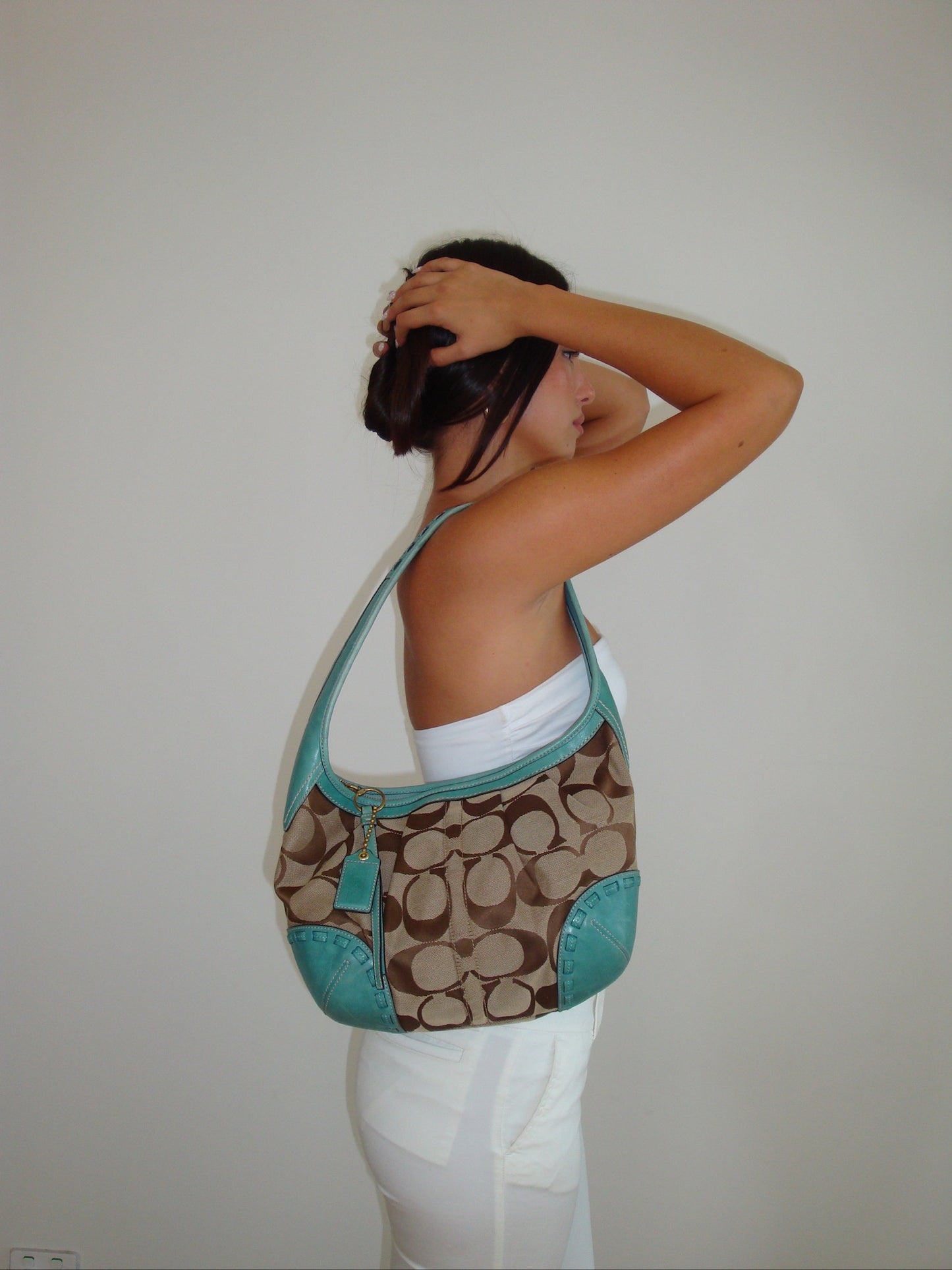 Coach Teal Ergo Shoulder Bag