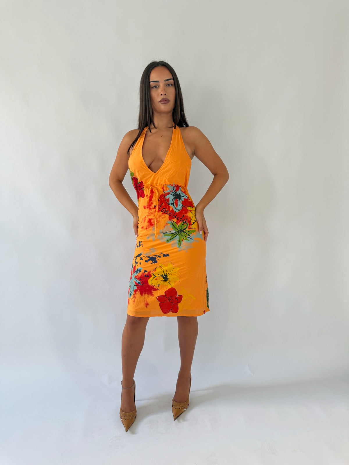 Halter Midi Dress