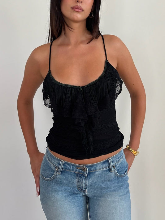 Fringe Singlet Top
