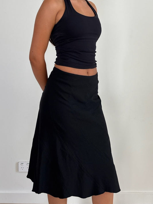Black Midi Skirt