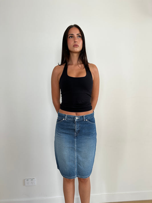 Levis Denim Midi Skirt