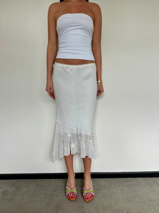White Fairy Midi Skirt