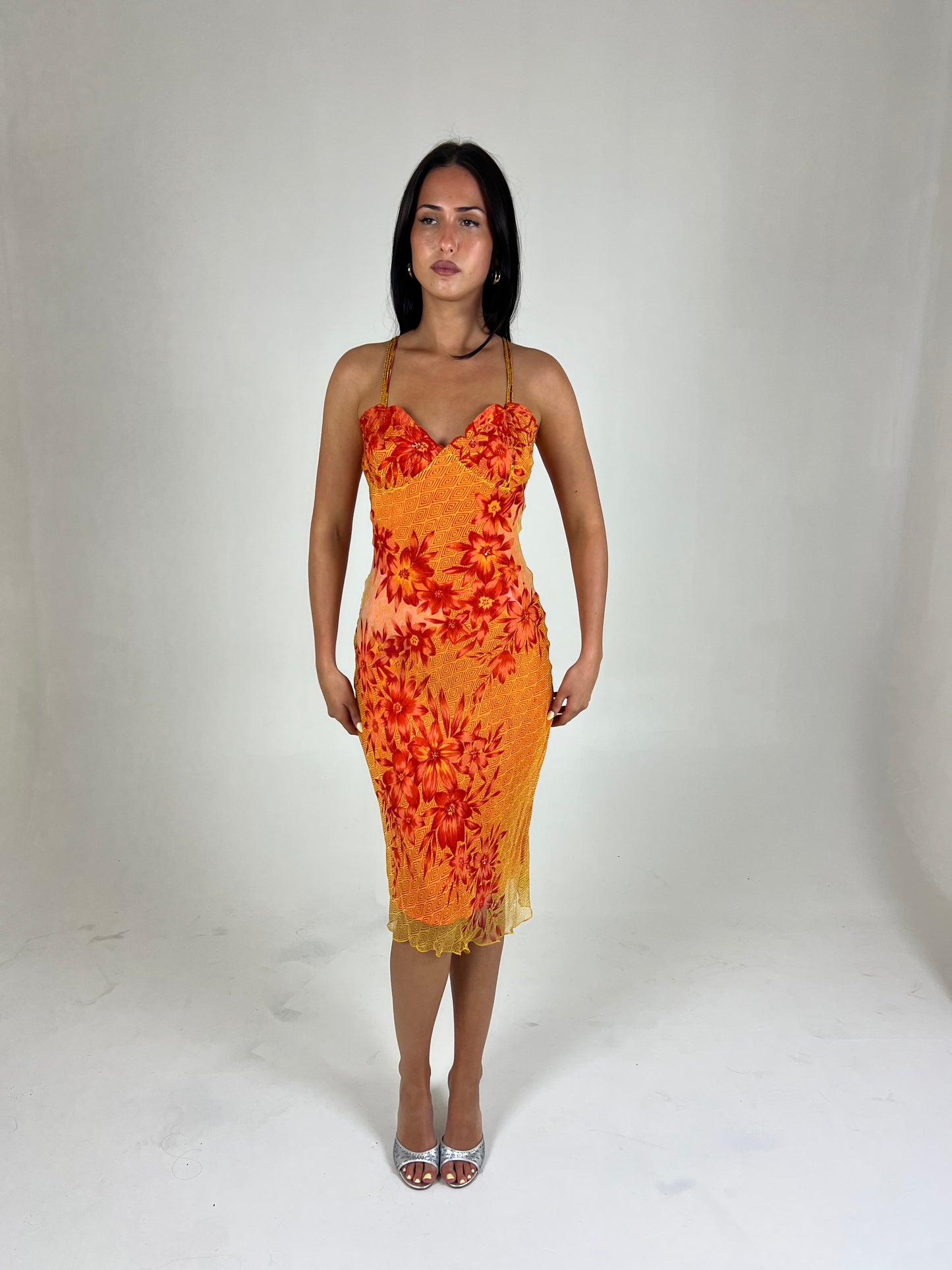 Rene Derhy Floral Midi Dress