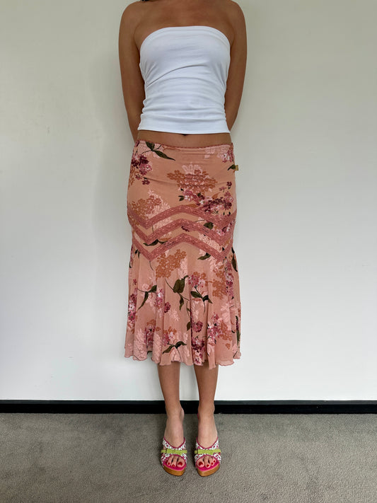 Floral Midi Skirt