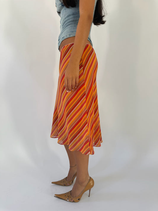 Orange Stripe Midi