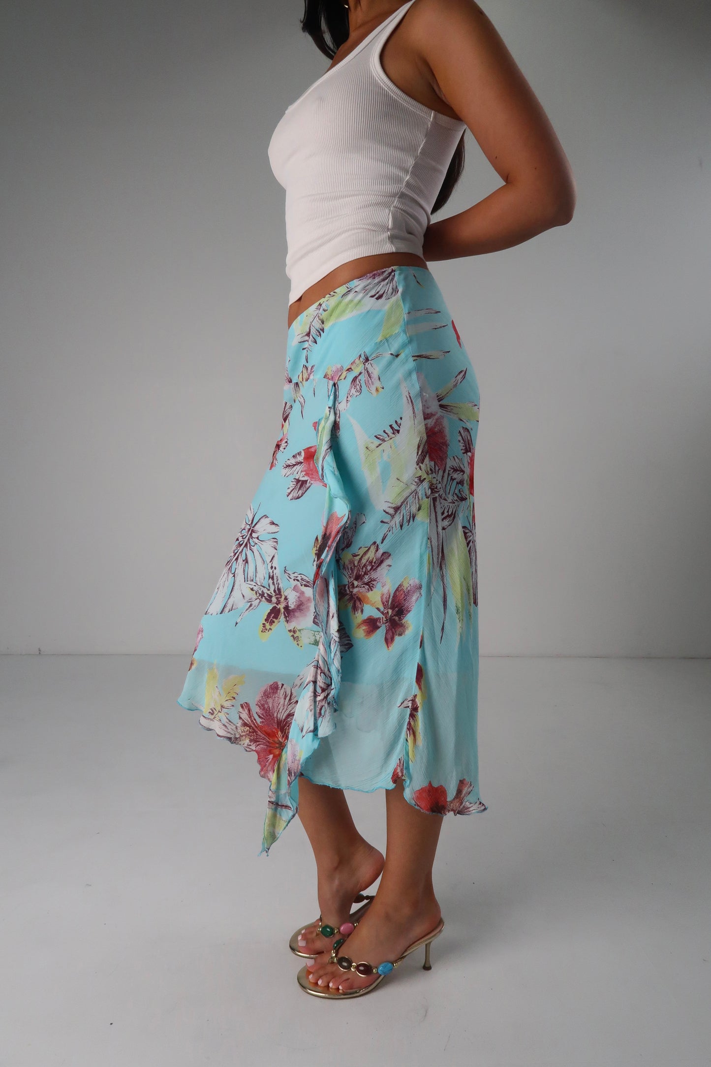Floral Midi Skirt