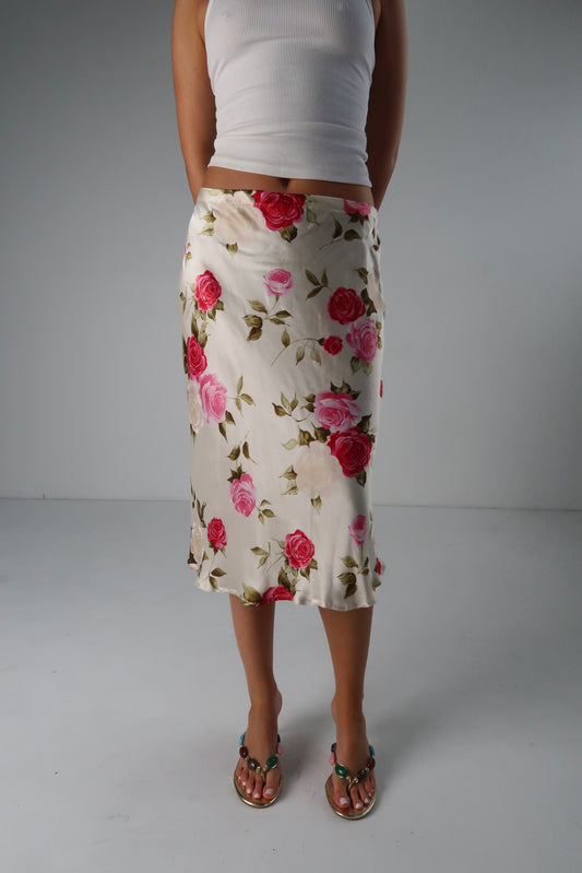 Italian Rose Midi Skirt