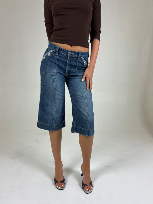 Denim Capri Pants