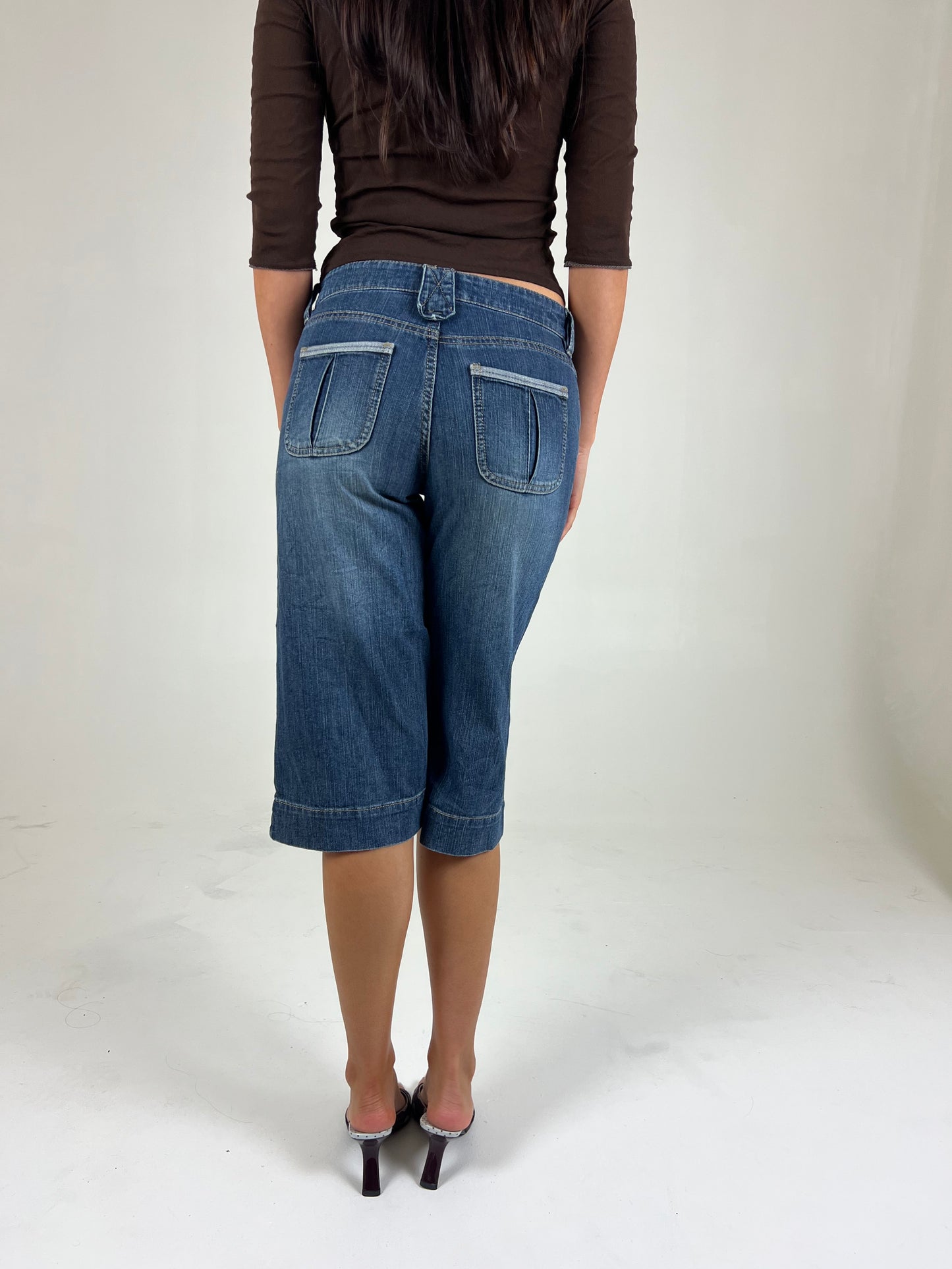 Denim Capri Pants