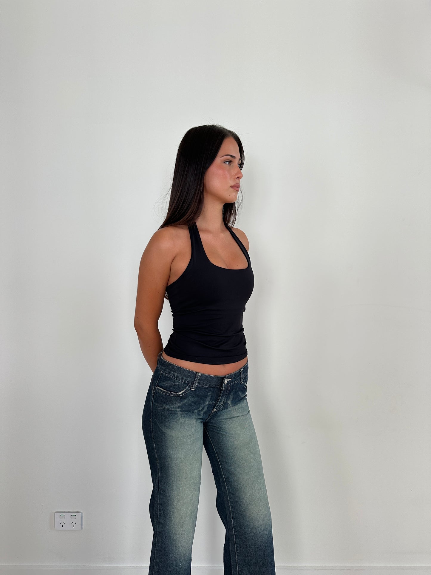 Roxy Wide Leg Low Rise Jeans