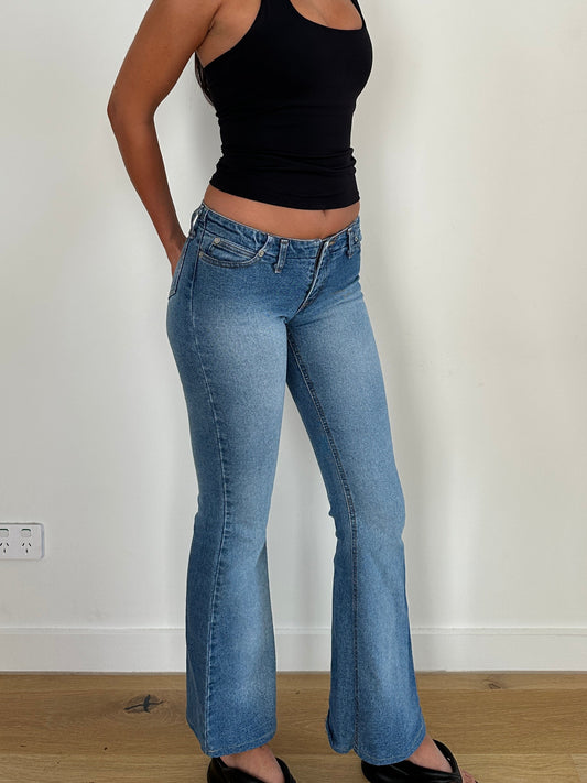 Blockout Lowrise Bootcut Jeans
