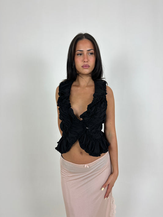 Ruffle Vest
