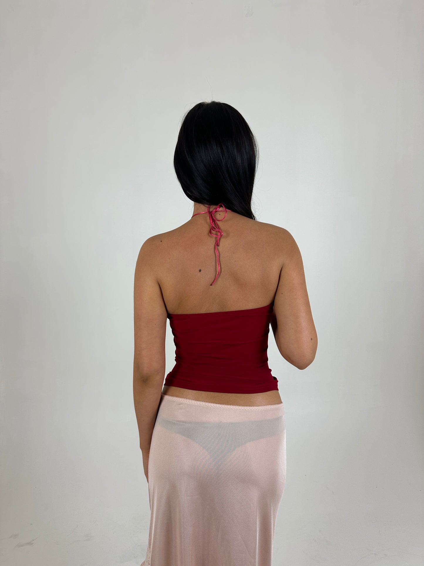 Ruched Ring Halter