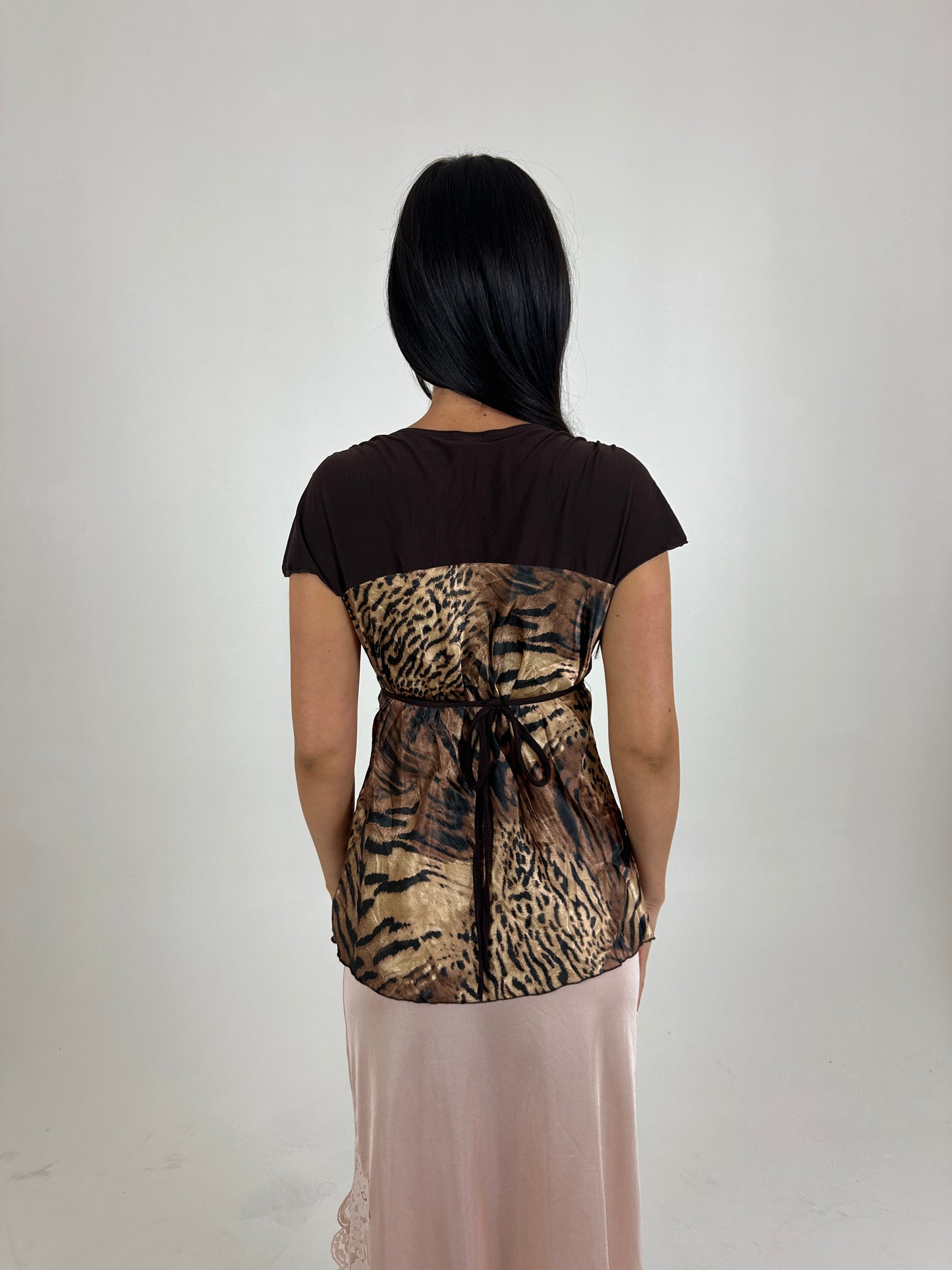 Cheetah Print Tie Back Cami