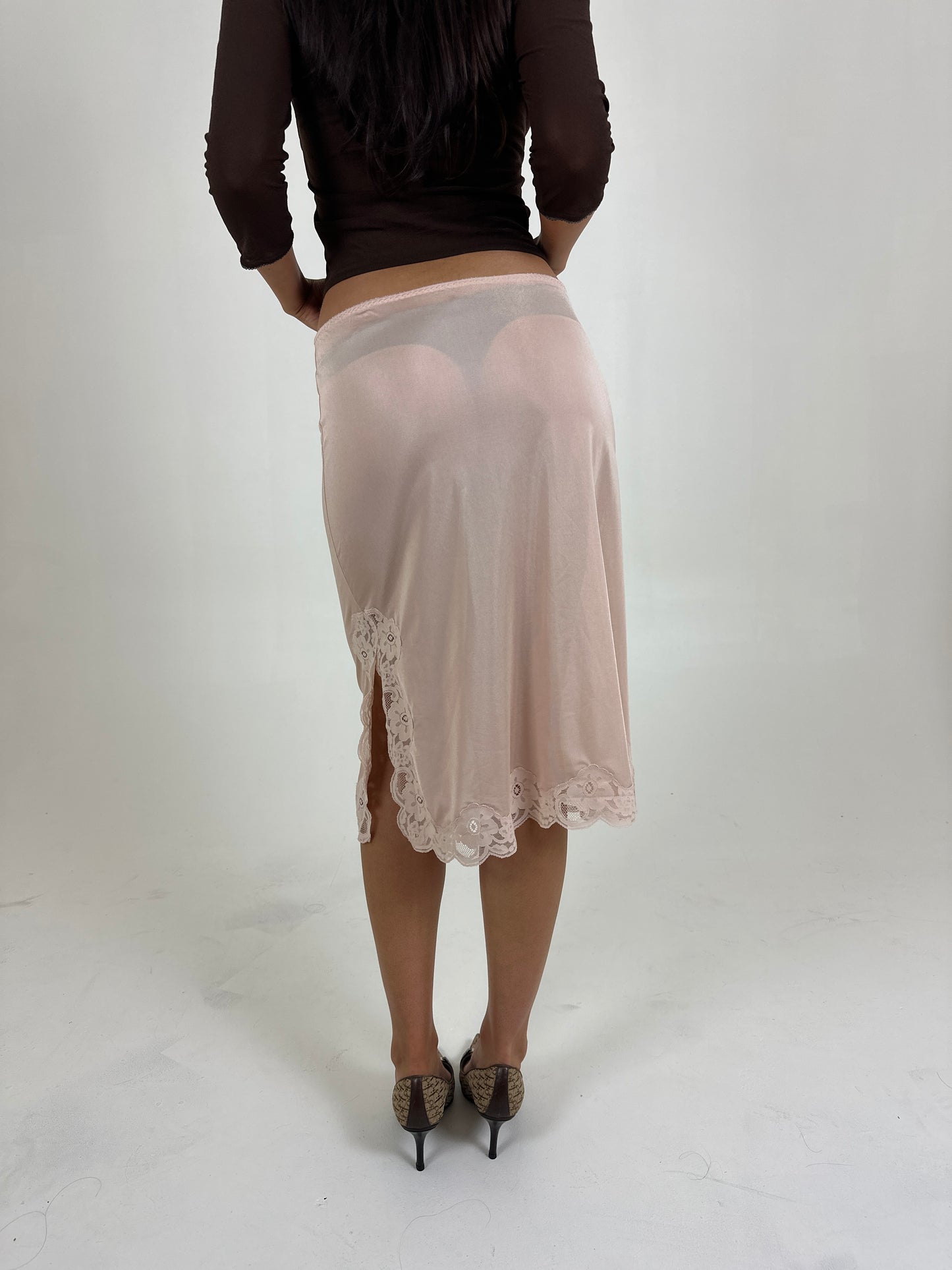 90s Slip Midi Skirt