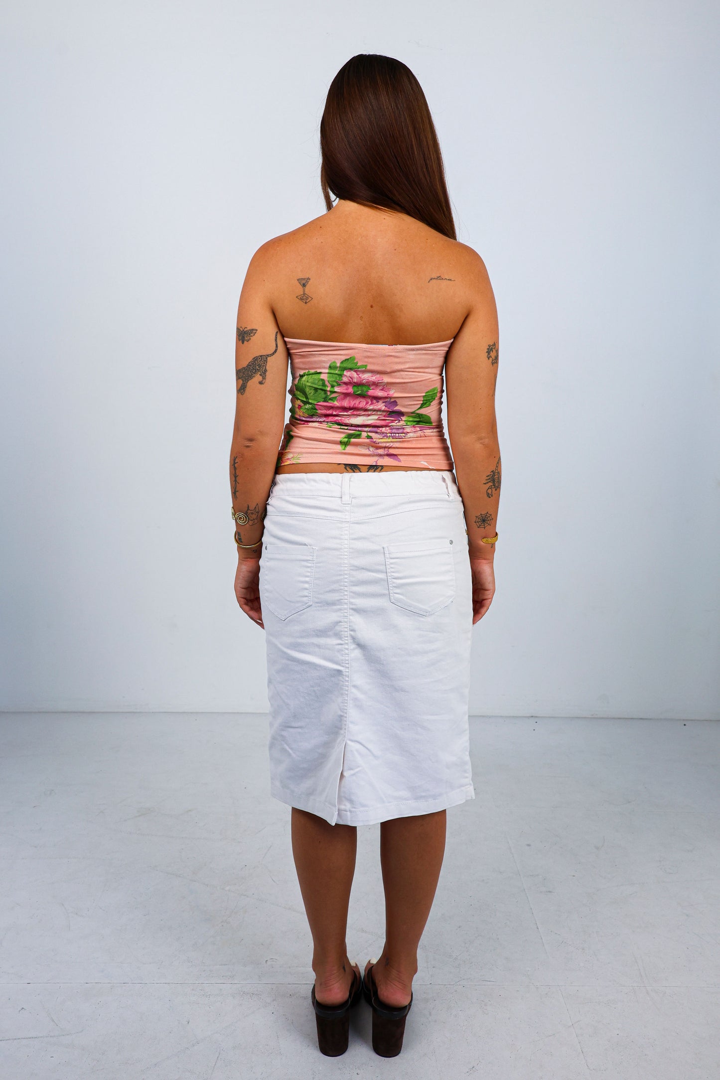 Floral Strapless Top
