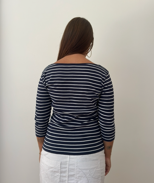 Sailor Stripe 3/4 Top