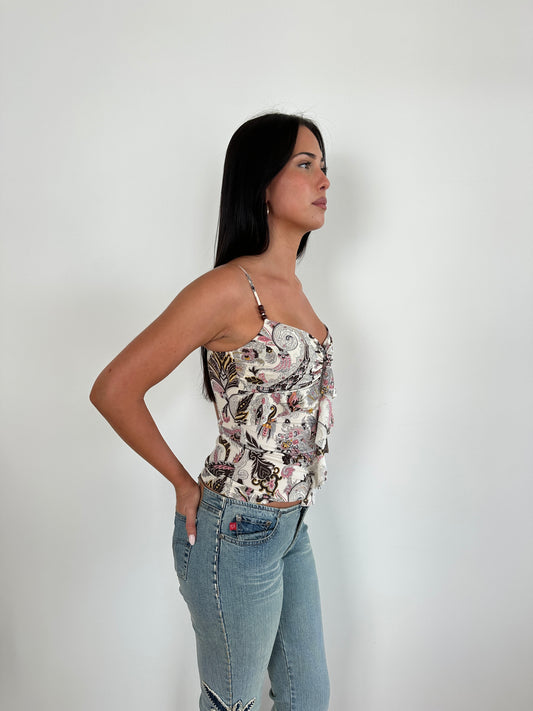 Paisley Frill Cami