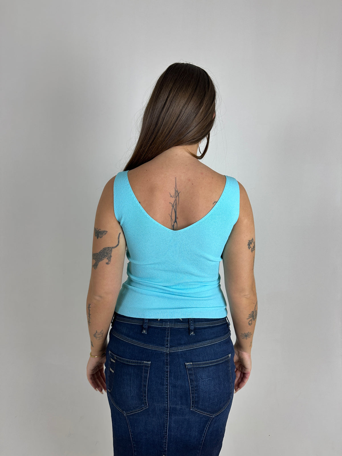 Aqua Sequin Cami