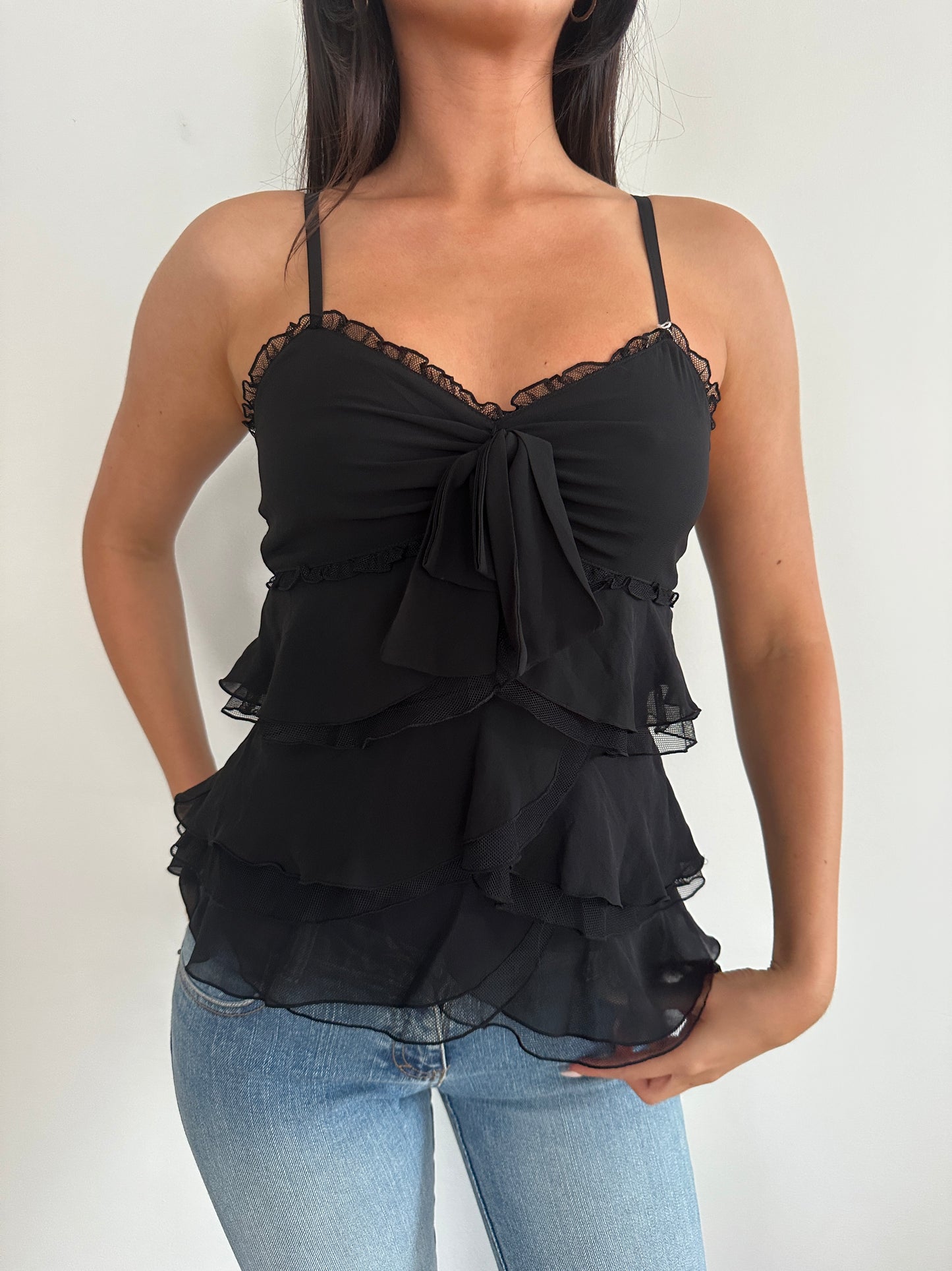 Layered Black Cami