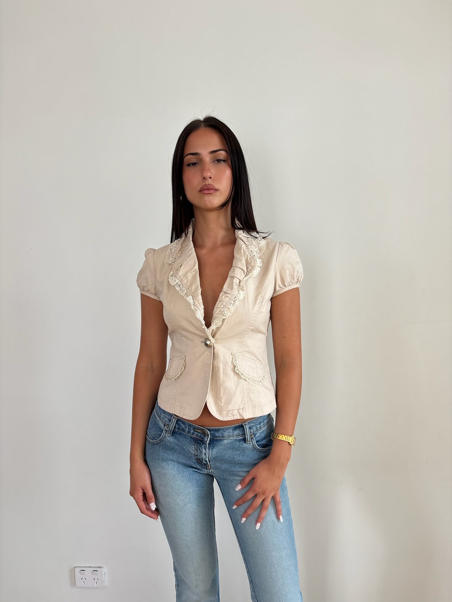 Cream Blouse