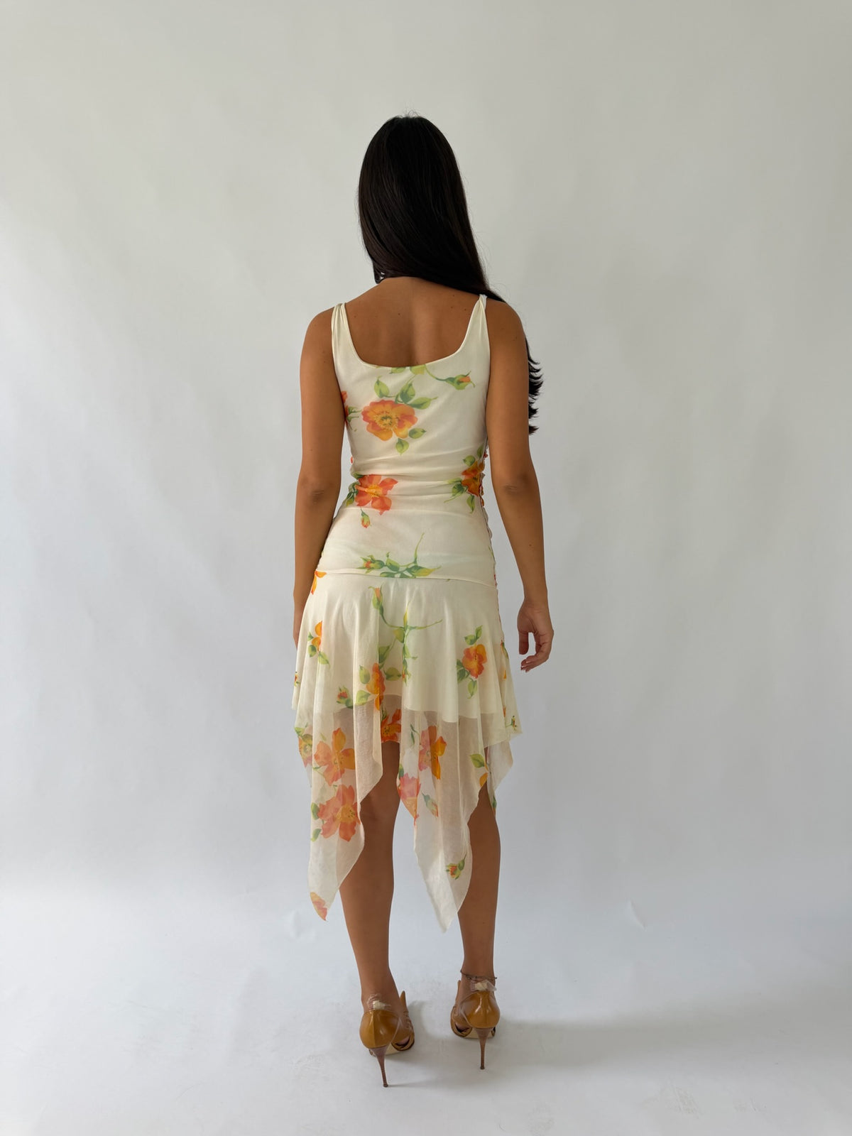 Italian Floral Midi Dress