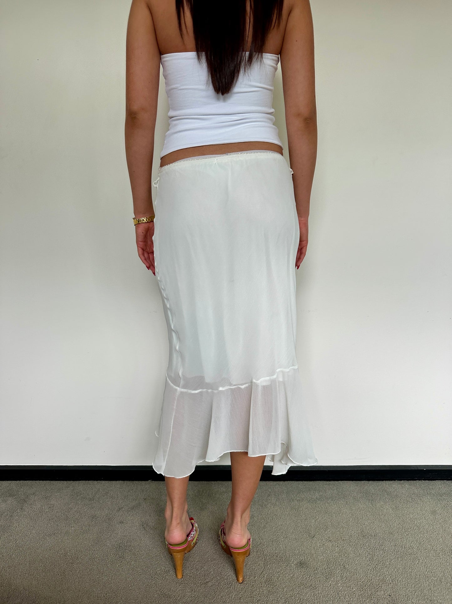 White Fairy Midi Skirt