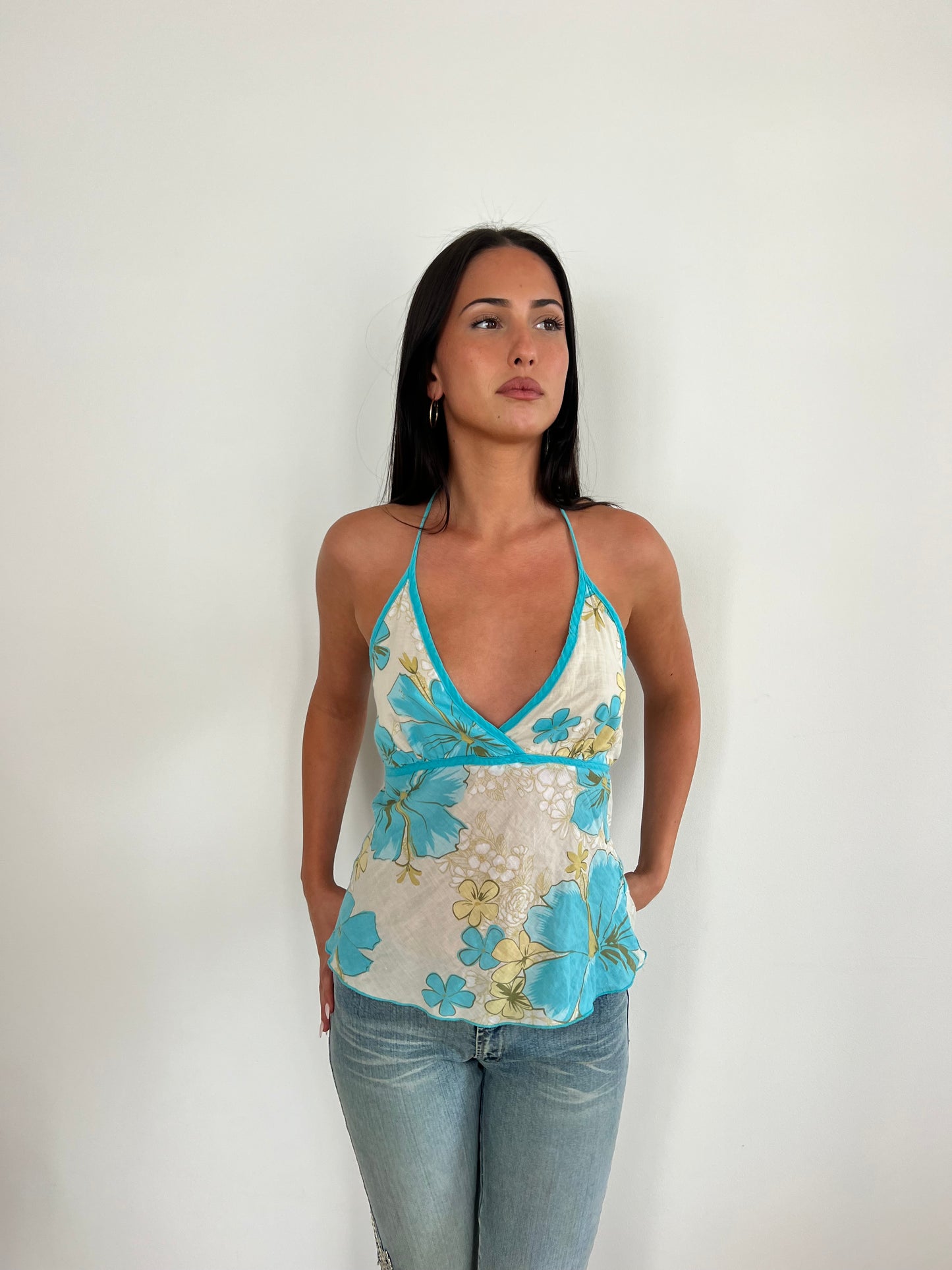 Hawaiian Floral Halter