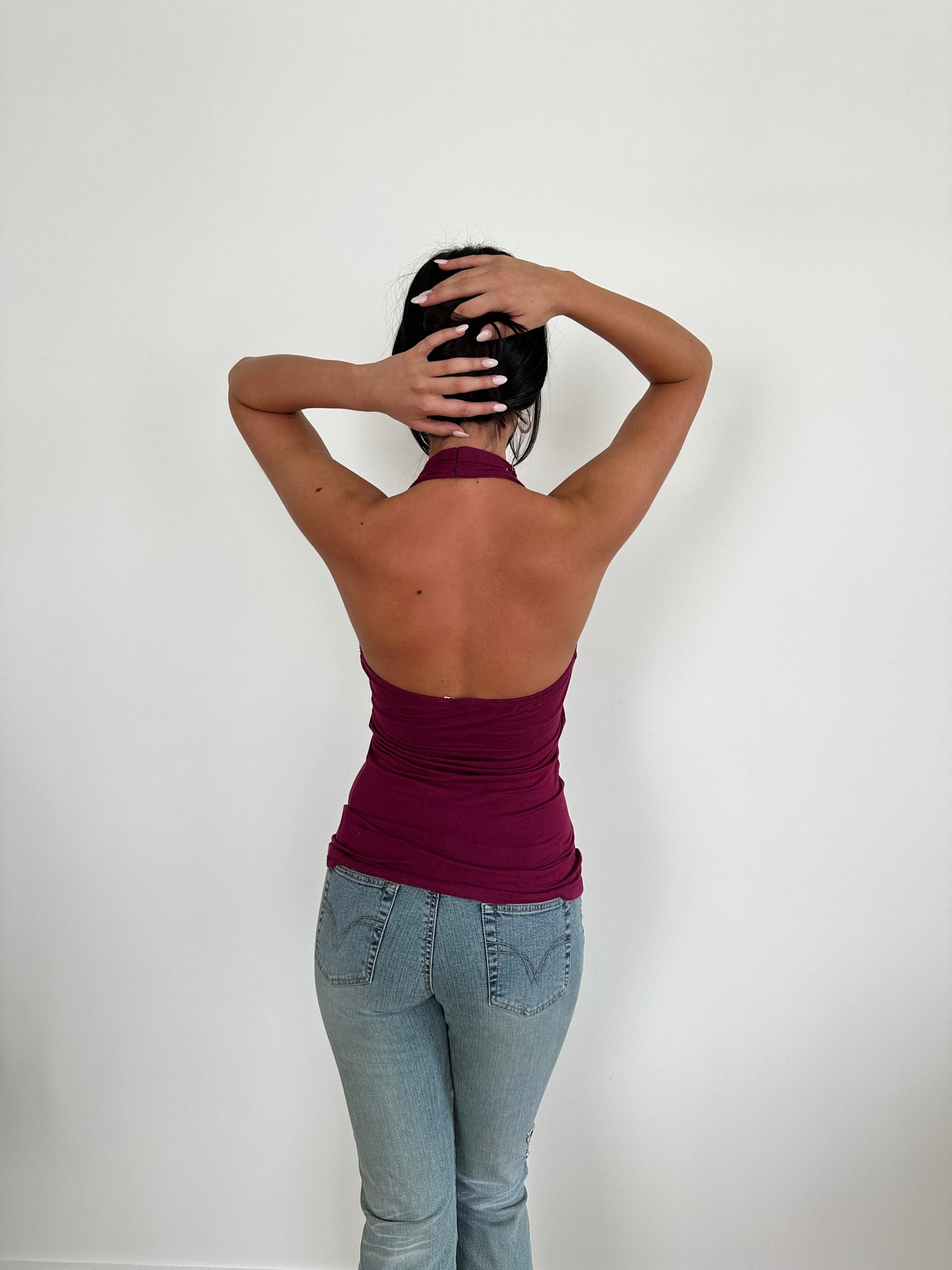 Beaded Halter Top
