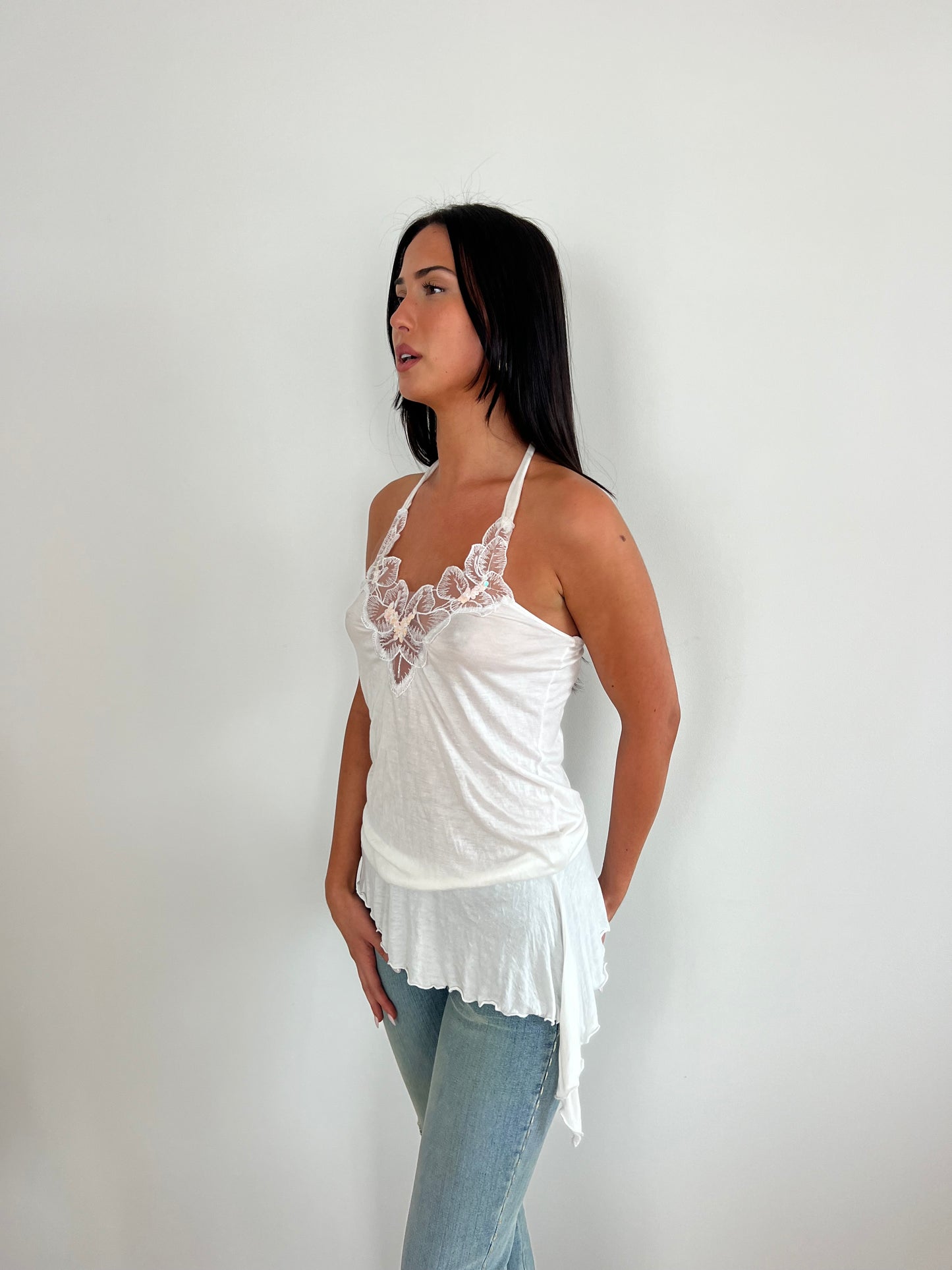 Fairy Beaded Asym Halter