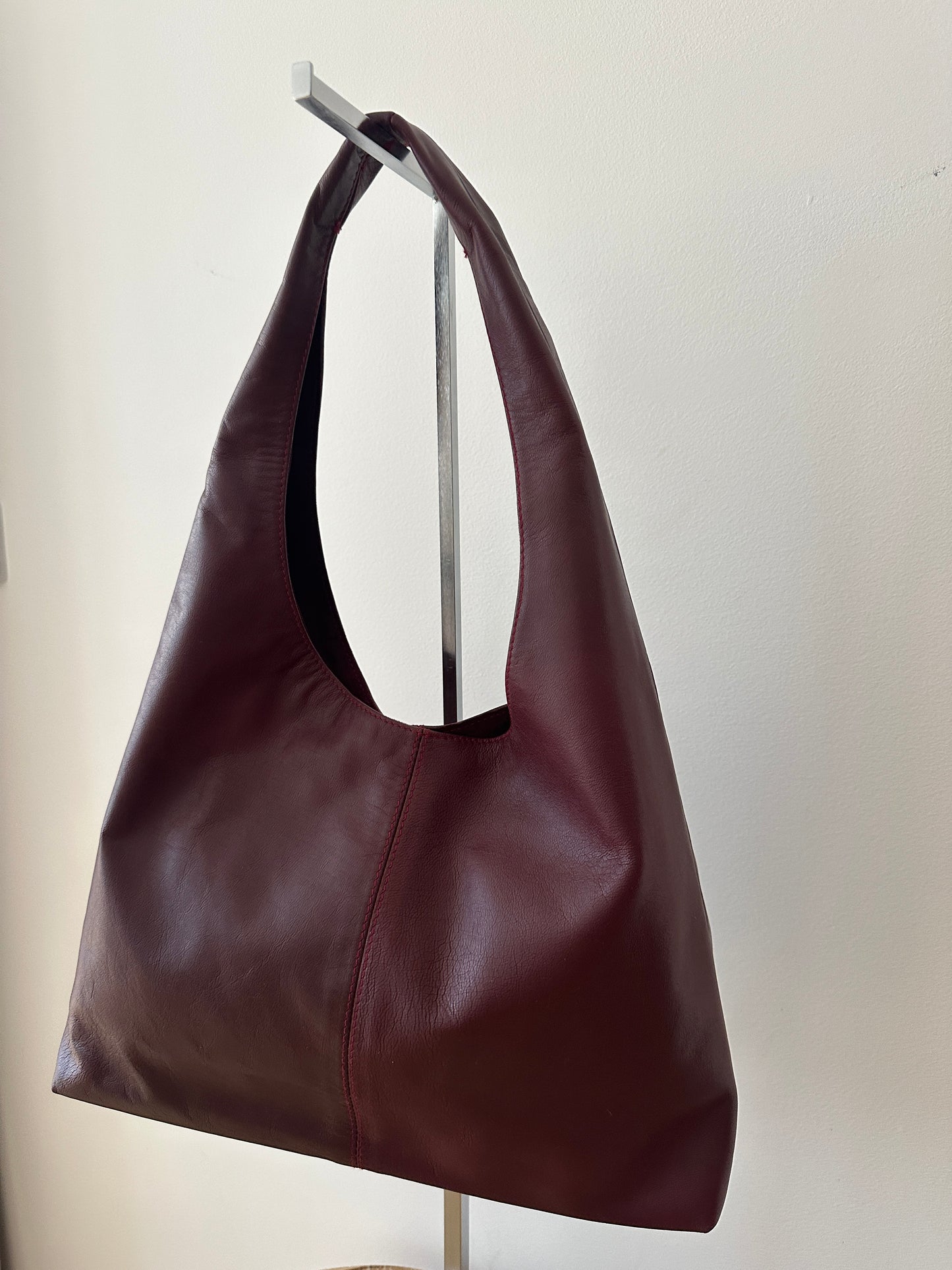 Cherry Red Leather Bag