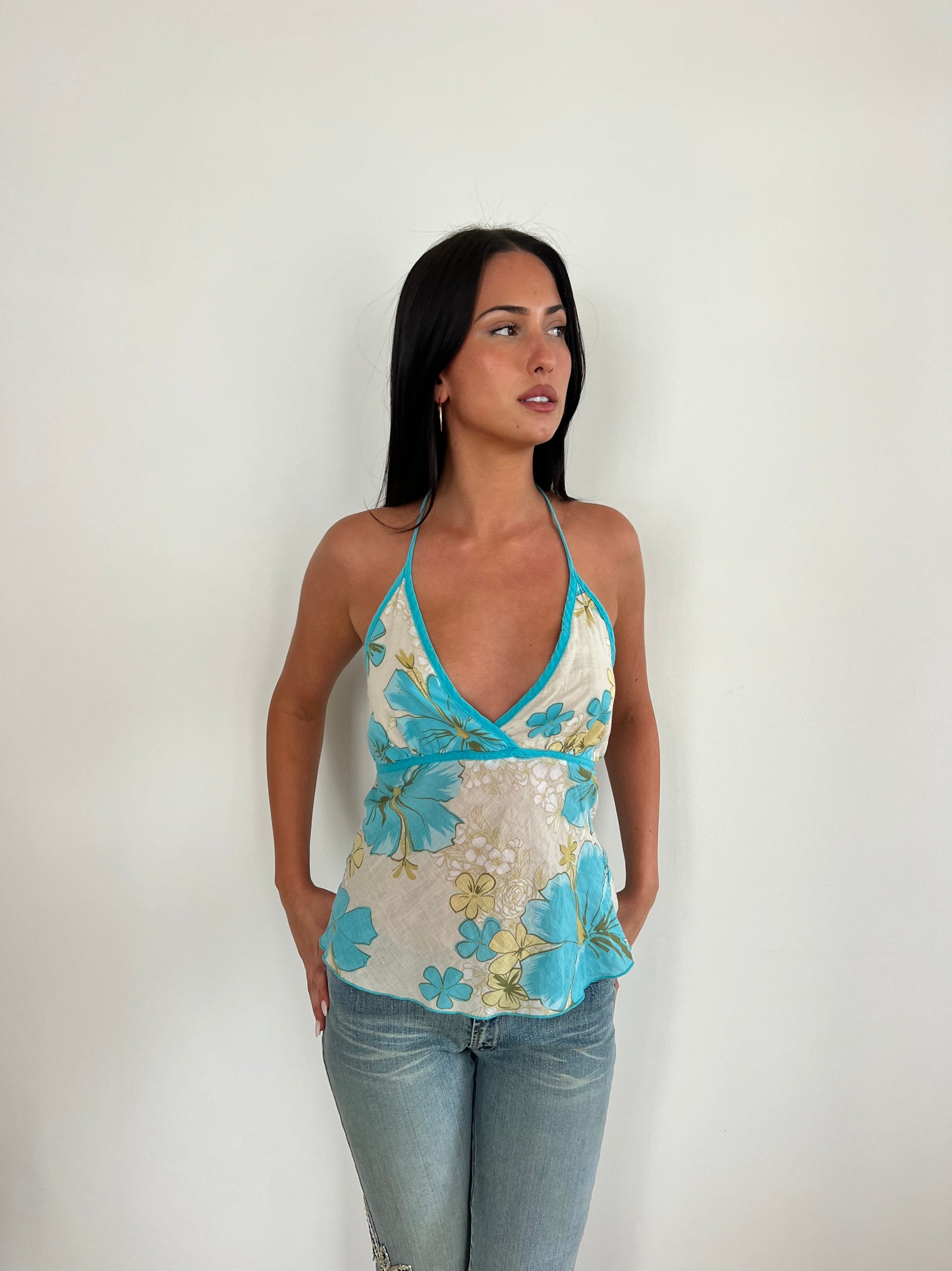 Hawaiian Floral Halter