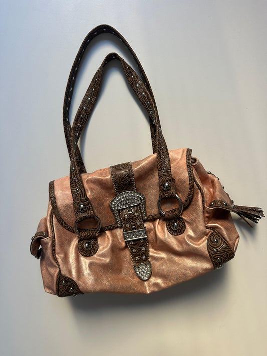 Metallic Buckle Bag