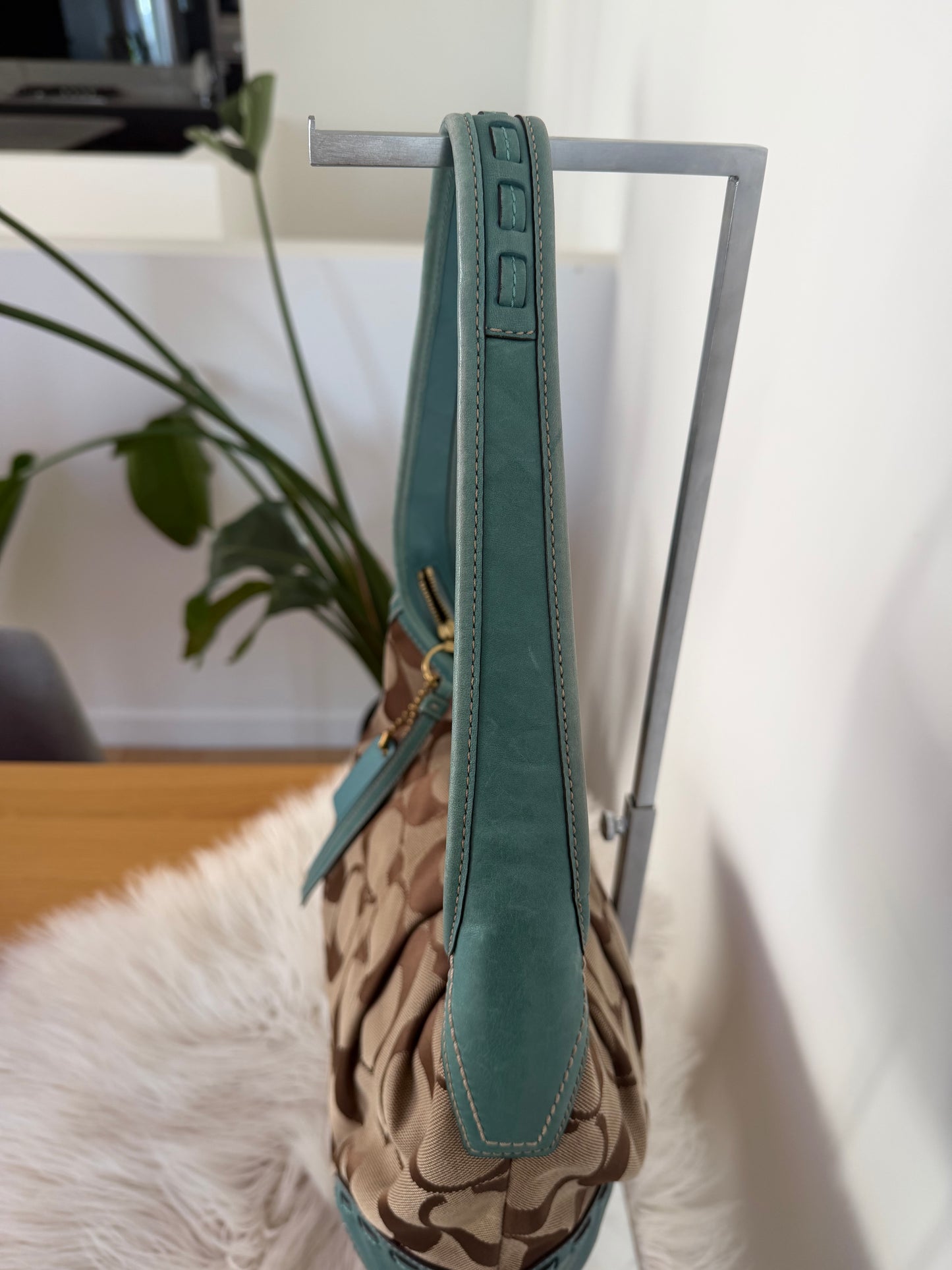 Coach Teal Ergo Shoulder Bag