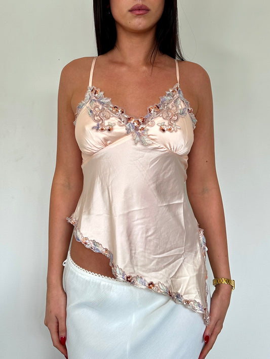 Asym Embroided Cami