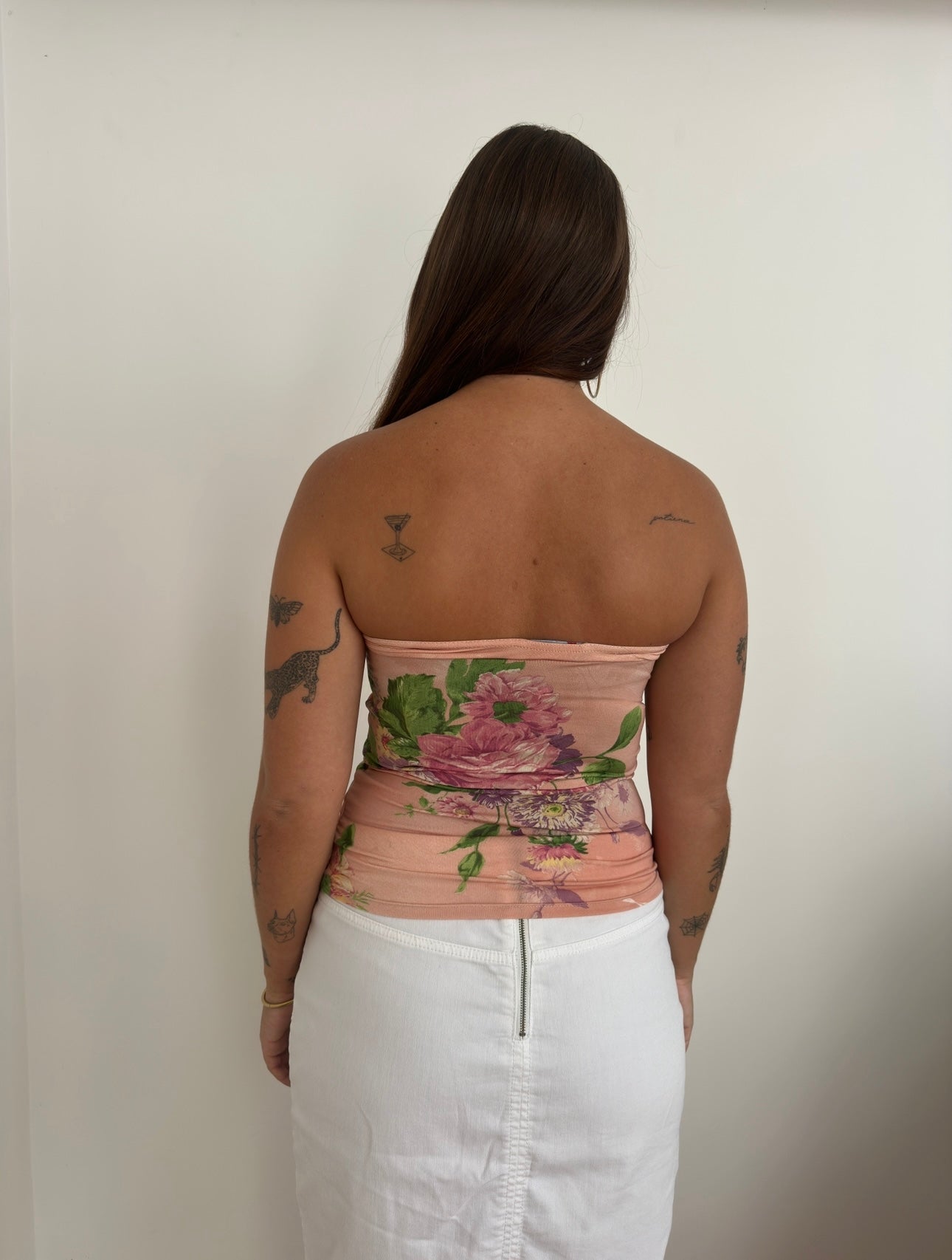 Floral Strapless Top