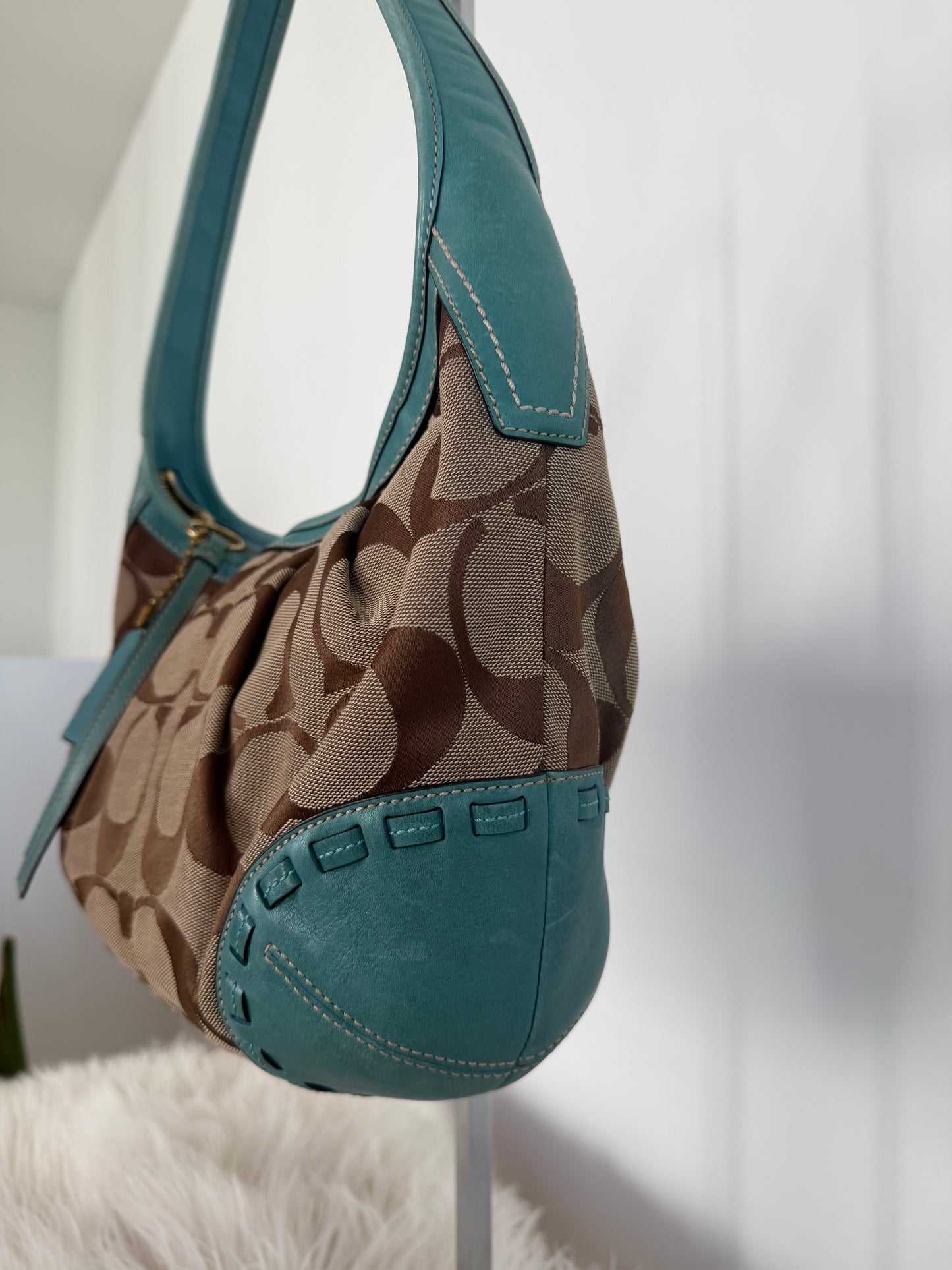 Coach Teal Ergo Shoulder Bag
